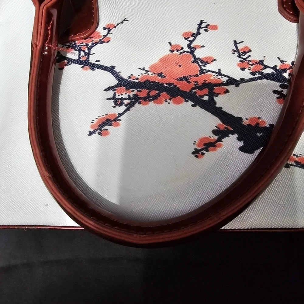 Finon Milano blossom white and red purse